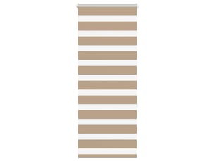 Store zèbre, store de fenêtre marron sable largeur du tissu 50,9 cm polyester cf48811