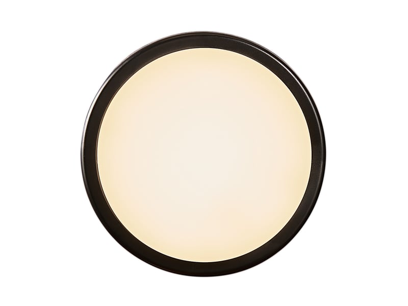  Applique murale extérieur ronde, cuba en plastique noir, ip54, nordlux 2019161003 - Conforama C