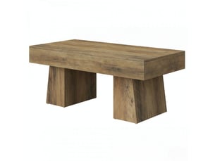 Table basse rectangulaire coloris marron HOMVRA  - 60 cmx120 cm