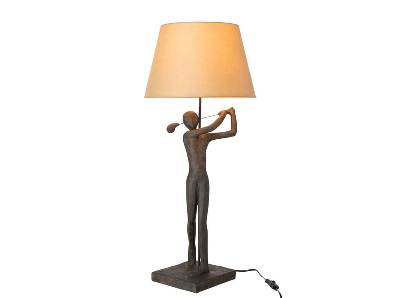  Lampe à poser golfeur viggo 80cm noir  - Conforama B
