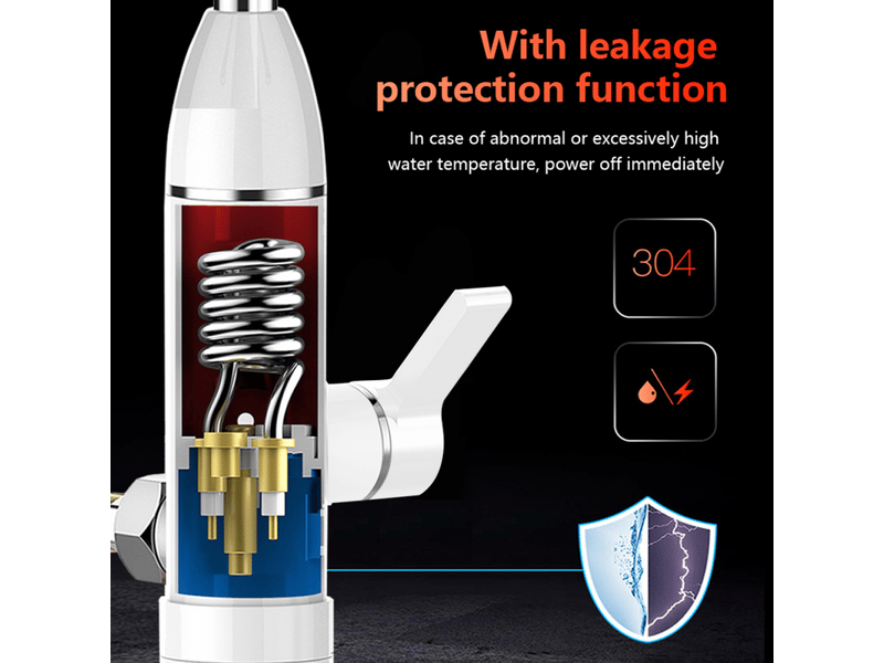 Chauffe-eau électrique robinets chauffe-eau instantané robinets chauffe rapide à robinet chauffe-eau à affichage numérique lcd - Conforama E