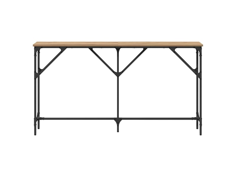  Table console - table d'appoint - table d' entrée chêne artisanal 140 x 23 x 75 cm  - Conforama E