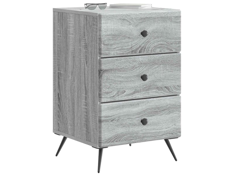 Table de chevet - cabinet de chevet - table de nuit sonoma gris 43 x 41 x 66,5 cm - Conforama B