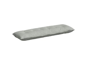 Coussin de dos, coussin de dossier gris clair 160 x 50 cm tissu en velours côtelé cf54659