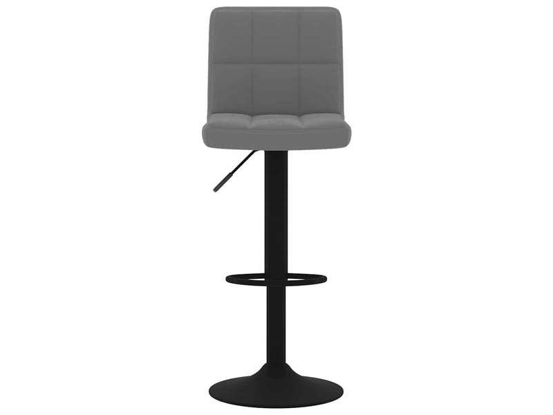  Tabouret de bar, chaise de bar gris foncé velours shl84327  - Conforama C