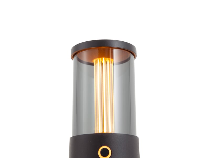  Lampe de table d'extérieur noire rechargeable avec station de charge ip65 - grill  - Conforama D