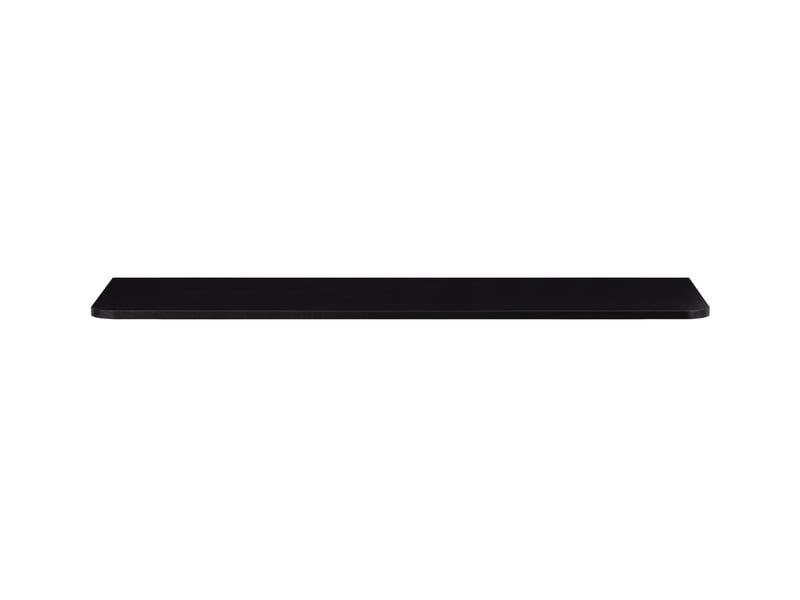  Plan de travail linea 120 cm noir mat pour meuble de salle de bain avec angles arrondis  - Conforama D