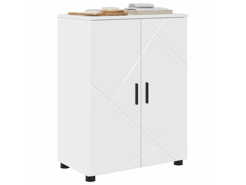  Cabinet de salle de bain, armoire salle de bain blanc brillant 60 x 35 x 80 cm cf65251  - Conforama C