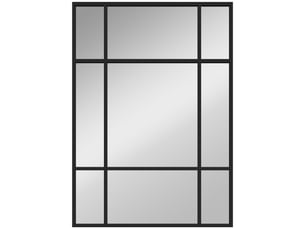 Miroir rectangulaire de porte coloris noir <strong></strong> <strong></strong> - 50 cm x 2 cm