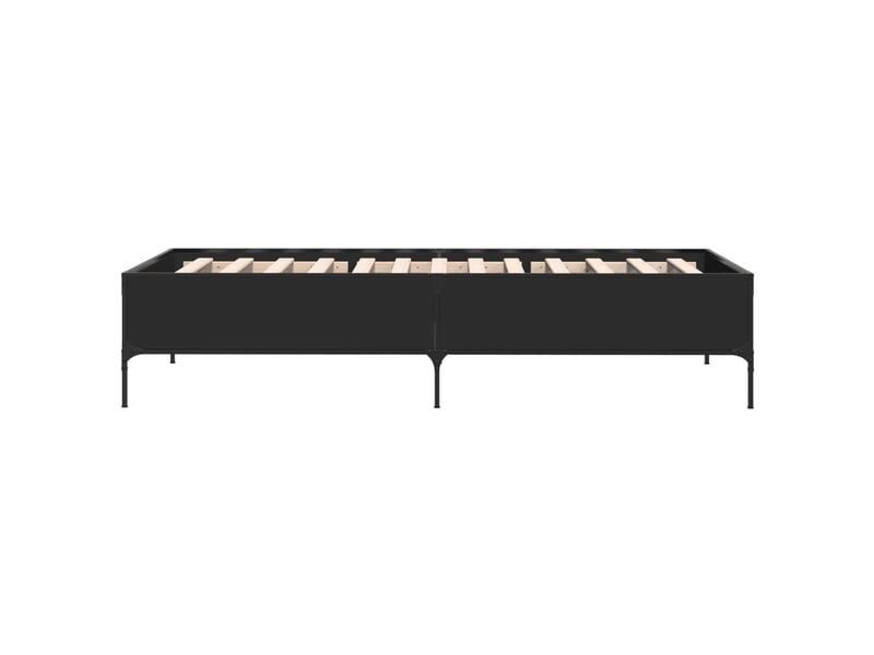  Lit simple- lit adulte -  cadre de lit sans matelas noir 100x200 cm  - Conforama D