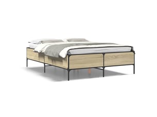 Lit 2 places 150x200 cm    coloris marron