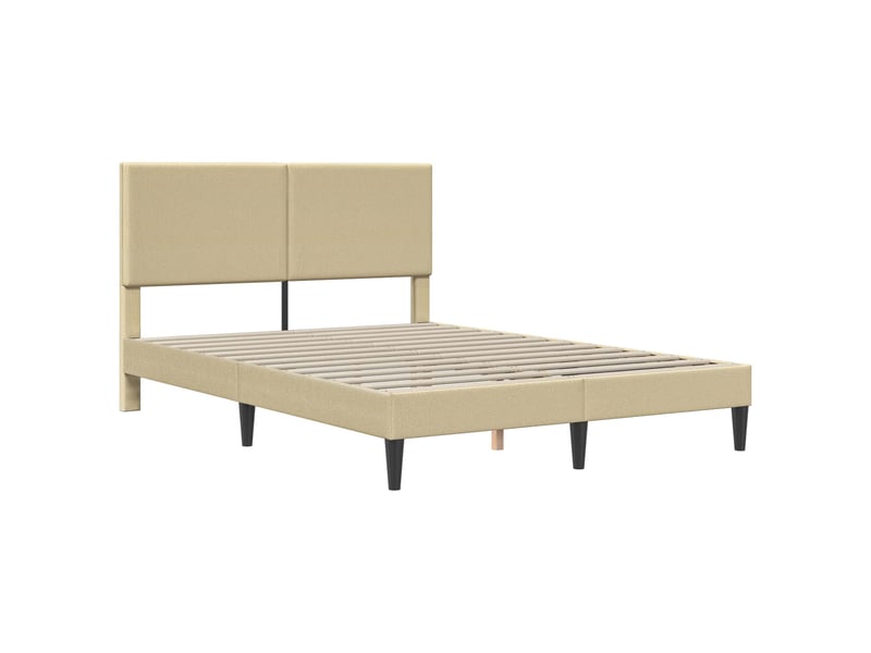 Lit double- lit adulte - cadre de lit avec tête de lit gris vert clair 120 x 190 cm - Conforama B