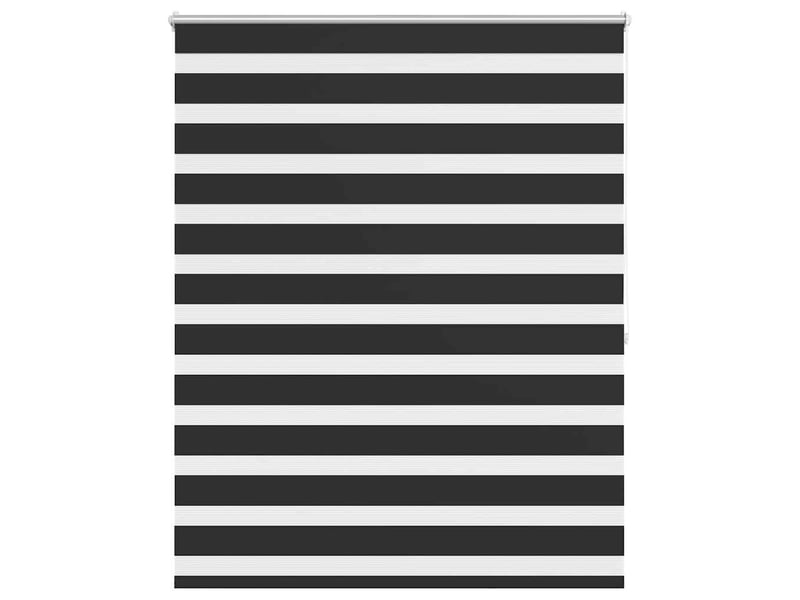Store vénitien zébré, store de fenêtre 120,9 x 175 cm, largeur du tissu 116,7 cm, noir cf48221 - Conforama A