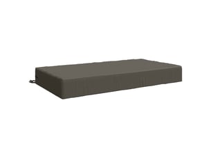 Coussin d'assise, coussin pour chaisecanapé soest 100 % polyester gris 120 x 80 x 15 cm cf51437