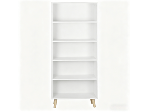 Bibliotheque coloris blanc 5 étagère(s) - 24 cm x 144 cm