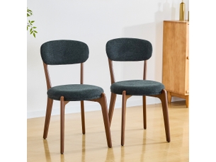 Chaises en lin – duo cosy avec coussin, style médiéval moderne, idéal cuisine et salle à manger