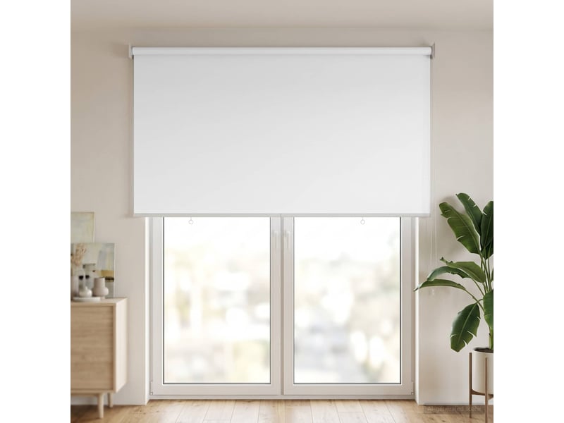 Store enrouleur, store roulant extérieur protection uv blanc polyester cf47482 - Conforama C