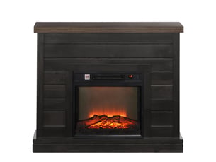 Cheminée électrique 1800 w avec flamme 3d, télécommande et chauffage jusqu’à 30 m²
