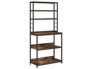 Étagère de rangement, étagère de cuisine 5 niveaux 80x40x168 cm bois d'ingénierie shl7750