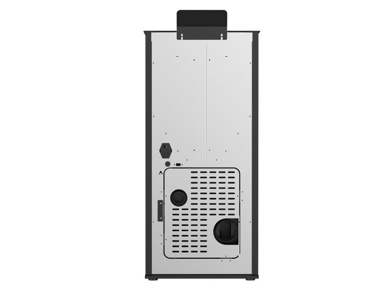  Poêle à granulés chiara 10 kw + télécommande - noir  - Conforama D