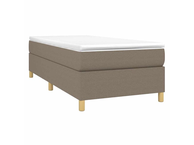  Lit simple- lit adulte -  cadre de lit à lattes taupe 80x200 cm tissu  - Conforama B