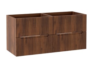 Meuble sous vasque suspendu 4t novo l.120 cm effet noyer warmia