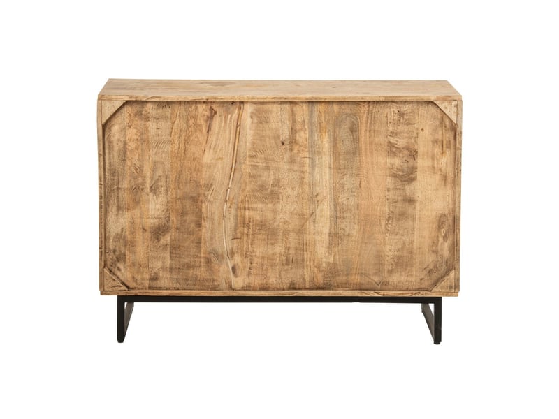  Buffet 4 tiroirs &amp; 3 portes en bois jonas 115cm naturel  - Conforama D