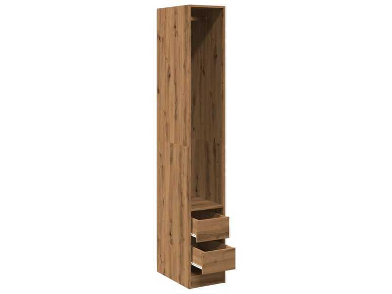  Garde-robe, armoire de rangement chêne artisanal 30x50x200 cm bois d'ingénierie shl48980  - Conforama E