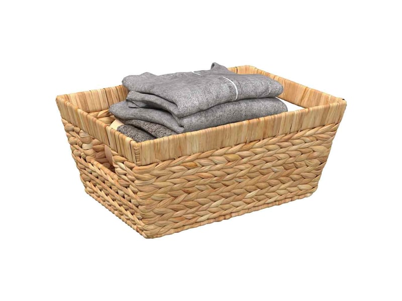  Paniers de rangement 2 pcs jacinthe d'eau 38x28x15 cm  - Conforama C