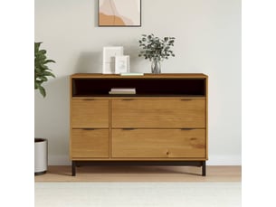 Commode 1 tiroir(s)    <strong></strong> <strong></strong> coloris marron largeur 110 cm