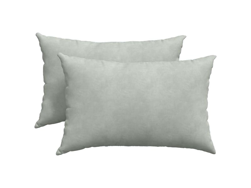  Lot de 2 coussins de canapé, coussins décoratifs gris clair 60 x 40 cm cf59071  - Conforama A