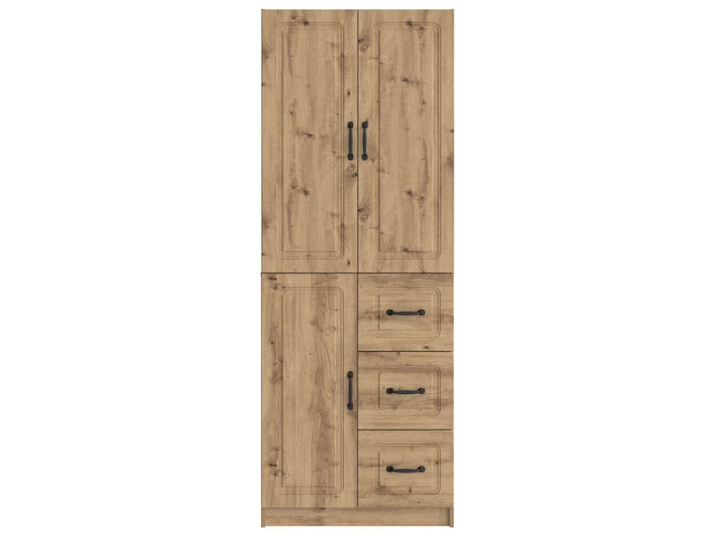  Buffet - ensemble de meubles 2 pc chêne artisanal bois d'ingénierie  - Conforama E