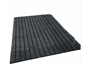 Paillasson d'entrée extérieur 40x120 cm, antidérapant et absorbant, durable et lavable, gris foncé pour portes et jardins