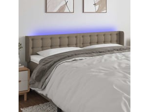 Tete de lit A poser largeur 203 cm taupe