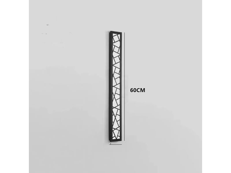 Applique murale longue étanche ip65 eclairage mural led intérieure et extérieure aluminium l60cm - Conforama B