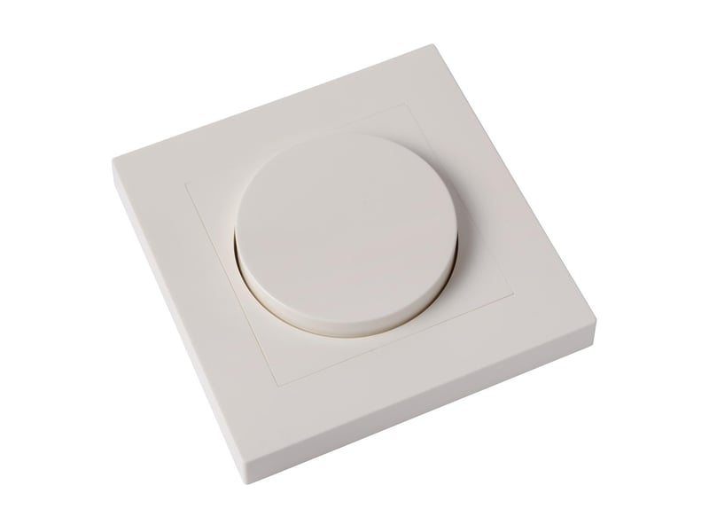Variateur d'intensité lumineuse mural led blanc - lucide  - Conforama C