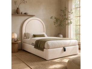 Lit coffre 90x190 cm HAVRYA coloris beige