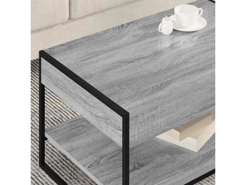 Table basse - table de salon - table à thé gris sonoma 80 x 50 x 40 cm bois d'ingénierie  - Conforama D