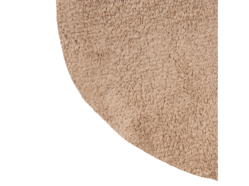 Tapis enfant iringal beige ø 120 cm coton - Conforama E