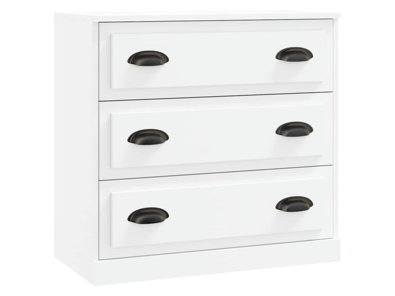  Buffets 3 pcs - bahut - meuble de rangement blanc bois d'ingénierie  - Conforama E