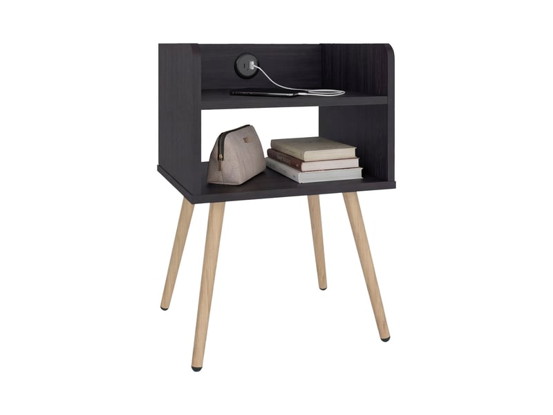  Table de chevet didi de 40 cm, wengé  - Conforama E