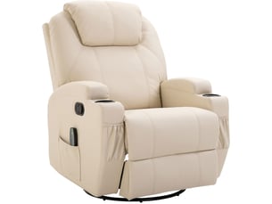 Fauteuil relax manuel  ULEVR Simili beige