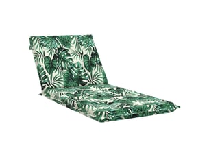Coussin de transat, coussin pour bain de soleil gemert 100 % polyester motif feuilles cf56166