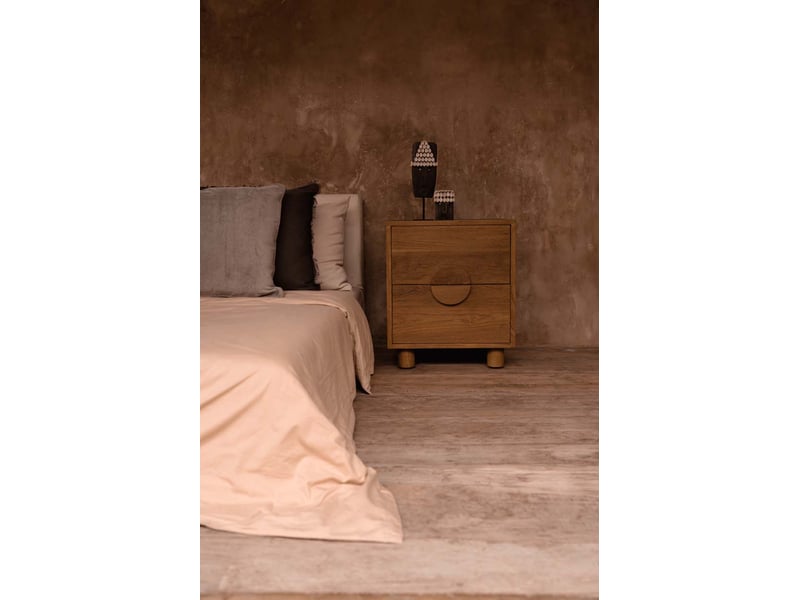  La table de chevet eclipse - naturel  - Conforama E