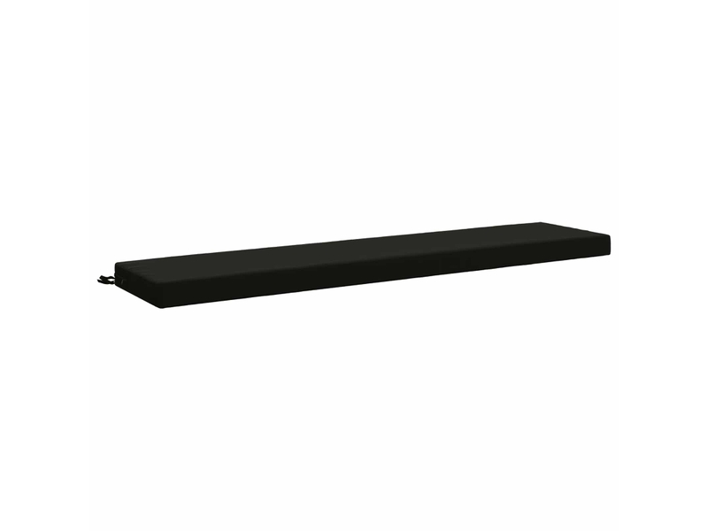  Coussin de banc, coussin d'assise, coussin de canapé soest 100 % polyester noir 170 x 40 x 8 cm cf53434  - Conforama A