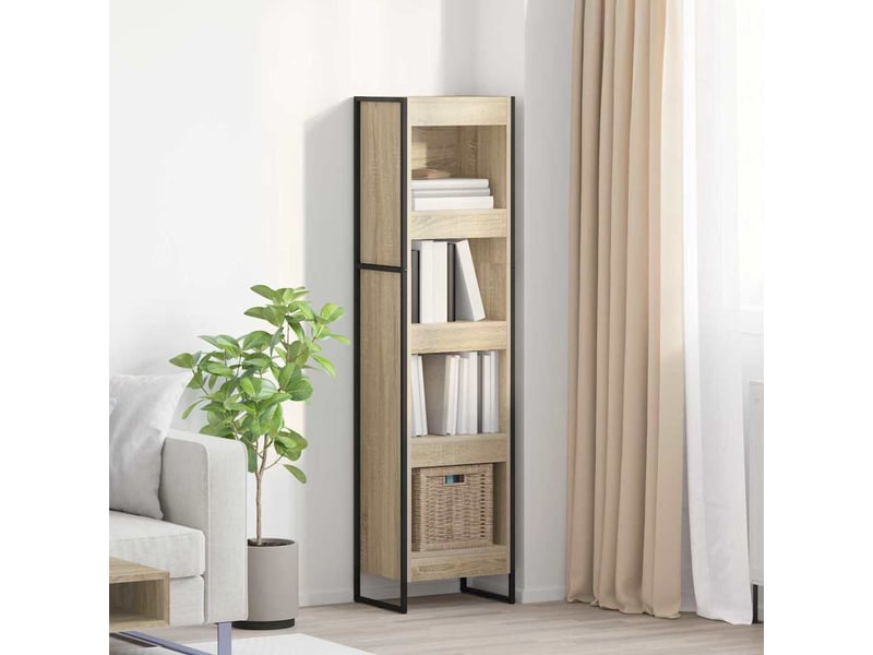  Bibliothèque, armoire à livres 40 x 30 x 155 cm bois d'ingénierie sonoma  - Conforama B