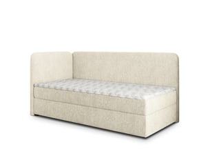 Lit avec rangement 90x200 cm MASSENO   coloris beige