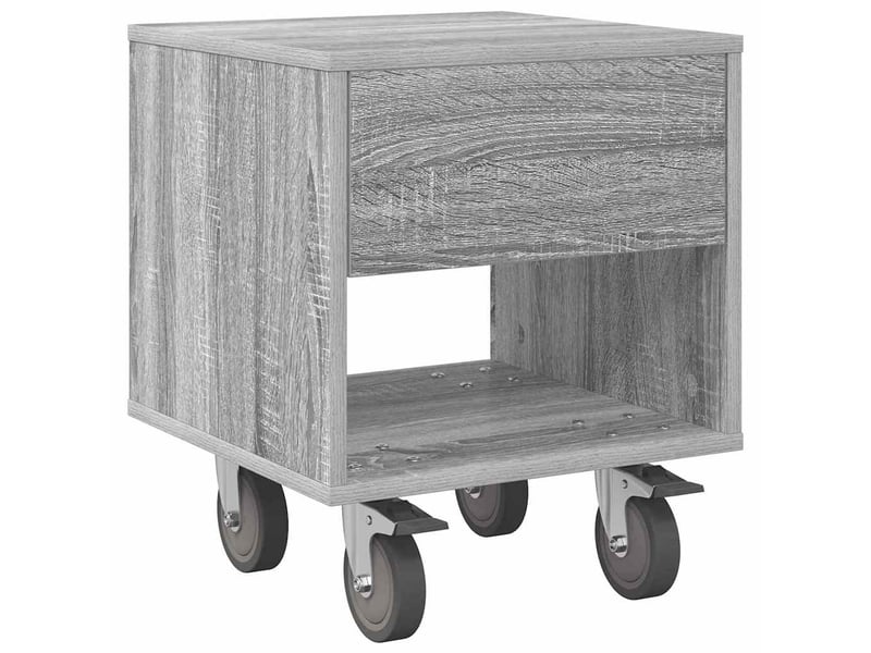 Table de chevet 2 pièces gris sonoma 40,5 x 40 x 48 cm - Conforama E