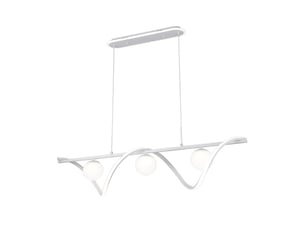 Fabrilamp century, suspension, moderne, led, 151 w, 12590 lm, 3000-4000-6000 k, blanc, 55-129.5 x 120 x 26 cm