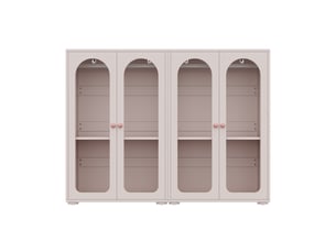 Armoire 4 porte(s) battante IKSETERA TRADING LTD coloris rose largeur 160 cm